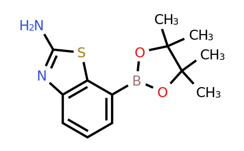 7-(4,4,5,5-Tetramethyl-1,3,2-dioxaborolan-2-YL)benzo[D]thiazol-2-amine