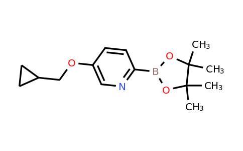 5-(Cyclopropylmethoxy)-2-(4,4,5,5-tetramethyl-1,3,2-dioxaborolan-2-YL)pyridine
