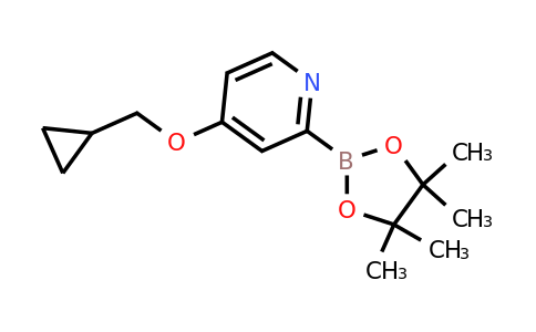 4-(Cyclopropylmethoxy)-2-(4,4,5,5-tetramethyl-1,3,2-dioxaborolan-2-YL)pyridine