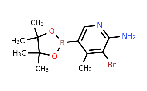 3-Bromo-4-methyl-5-(4,4,5,5-tetramethyl-1,3,2-dioxaborolan-2-YL)pyridin-2-amine