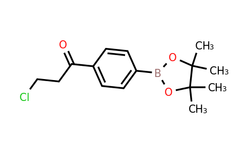 3-Chloro-1-(4-(4,4,5,5-tetramethyl-1,3,2-dioxaborolan-2-YL)phenyl)propan-1-one