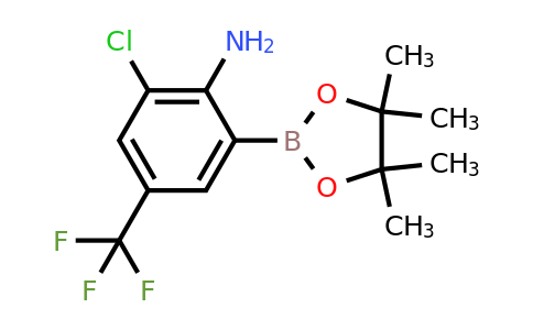 2-Chloro-6-(4,4,5,5-tetramethyl-1,3,2-dioxaborolan-2-YL)-4-(trifluoromethyl)aniline