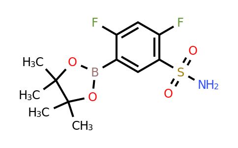 2,4-Difluoro-5-(4,4,5,5-tetramethyl-1,3,2-dioxaborolan-2-YL)benzenesulfonamide