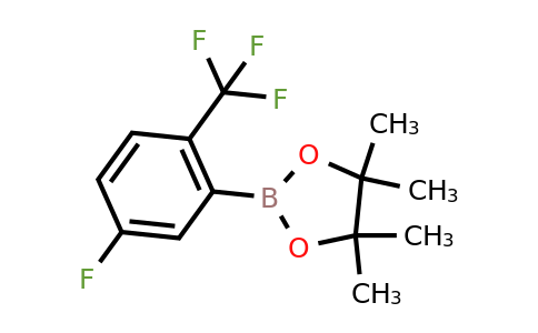 2-(5-Fluoro-2-(trifluoromethyl)phenyl)-4,4,5,5-tetramethyl-1,3,2-dioxaborolane