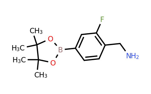 (2-Fluoro-4-(4,4,5,5-tetramethyl-1,3,2-dioxaborolan-2-YL)phenyl)methanamine