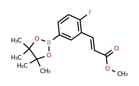 Methyl 3-(2-fluoro-5-(4,4,5,5-tetramethyl-1,3,2-dioxaborolan-2-YL)phenyl)acrylate