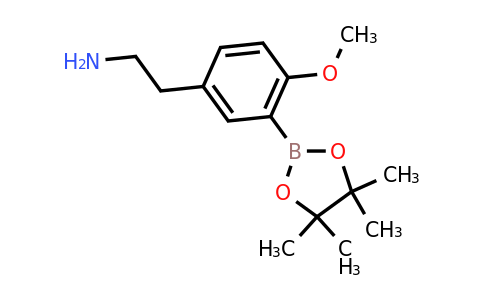 2-(4-Methoxy-3-(4,4,5,5-tetramethyl-1,3,2-dioxaborolan-2-YL)phenyl)ethanamine