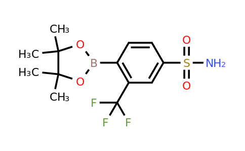 4-(4,4,5,5-Tetramethyl-1,3,2-dioxaborolan-2-YL)-3-(trifluoromethyl)benzenesulfonamide