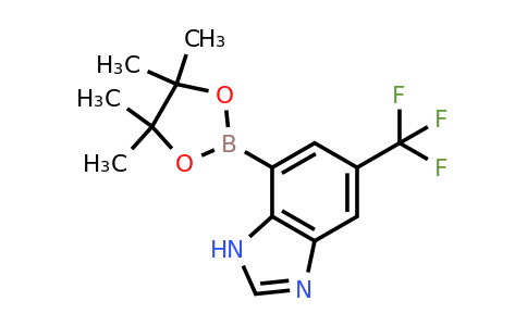 4-(4,4,5,5-Tetramethyl-1,3,2-dioxaborolan-2-YL)-6-(trifluoromethyl)-benzo[D]imidazole