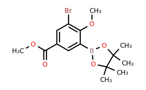 Methyl 3-bromo-4-methoxy-5-(4,4,5,5-tetramethyl-1,3,2-dioxaborolan-2-YL)benzoate