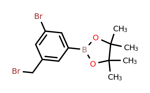 2-(3-Bromo-5-(bromomethyl)phenyl)-4,4,5,5-tetramethyl-1,3,2-dioxaborolane