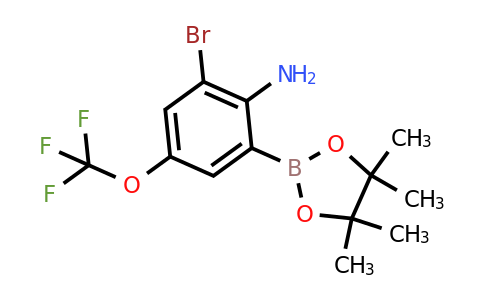 2-Bromo-6-(4,4,5,5-tetramethyl-1,3,2-dioxaborolan-2-YL)-4-(trifluoromethoxy)aniline