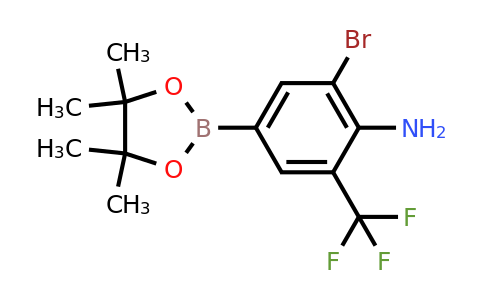 2-Bromo-4-(4,4,5,5-tetramethyl-1,3,2-dioxaborolan-2-YL)-6-(trifluoromethyl)aniline