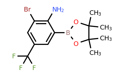 2-Bromo-6-(4,4,5,5-tetramethyl-1,3,2-dioxaborolan-2-YL)-4-(trifluoromethyl)aniline