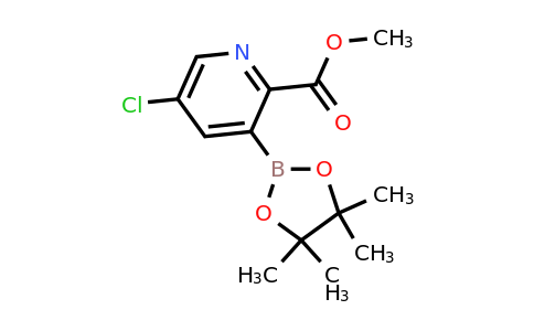 Methyl 5-chloro-3-(4,4,5,5-tetramethyl-1,3,2-dioxaborolan-2-YL)picolinate