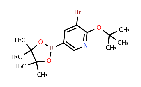 3-Bromo-2-tert-butoxy-5-(4,4,5,5-tetramethyl-1,3,2-dioxaborolan-2-YL)pyridine