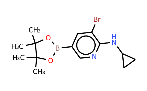 3-Bromo-N-cyclopropyl-5-(4,4,5,5-tetramethyl-1,3,2-dioxaborolan-2-YL)pyridin-2-amine