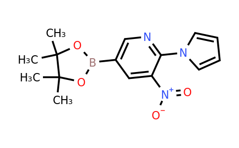 3-Nitro-2-(pyrrol-1-YL)-5-(4,4,5,5-tetramethyl-1,3,2-dioxaborolan-2-YL)pyridine