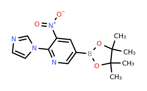 2-(Imidazol-1-YL)-3-nitro-5-(4,4,5,5-tetramethyl-1,3,2-dioxaborolan-2-YL)pyridine