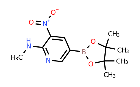 N-methyl-3-nitro-5-(4,4,5,5-tetramethyl-1,3,2-dioxaborolan-2-YL)pyridin-2-amine