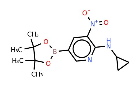 N-cyclopropyl-3-nitro-5-(4,4,5,5-tetramethyl-1,3,2-dioxaborolan-2-YL)pyridin-2-amine