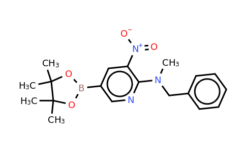 N-benzyl-N-methyl-3-nitro-5-(4,4,5,5-tetramethyl-1,3,2-dioxaborolan-2-YL)pyridin-2-amine