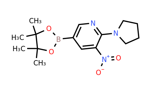 3-Nitro-2-(pyrrolidin-1-YL)-5-(4,4,5,5-tetramethyl-1,3,2-dioxaborolan-2-YL)pyridine