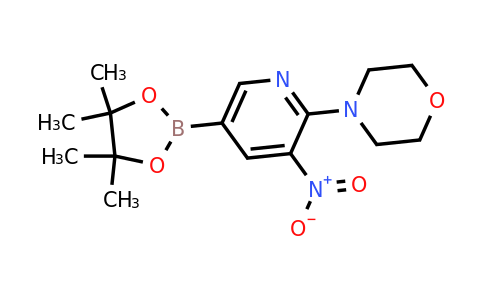 4-(3-Nitro-5-(4,4,5,5-tetramethyl-1,3,2-dioxaborolan-2-YL)pyridin-2-YL)morpholine