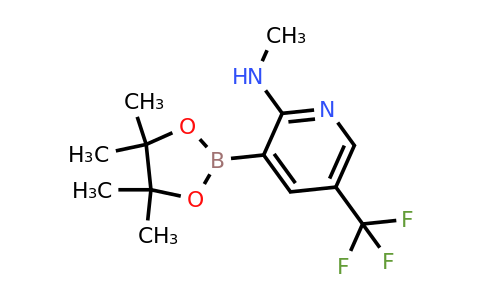 N-methyl-3-(4,4,5,5-tetramethyl-1,3,2-dioxaborolan-2-YL)-5-(trifluoromethyl)pyridin-2-amine