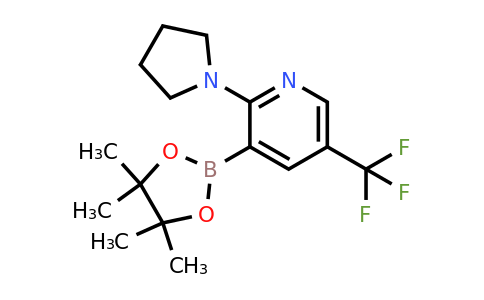 2-(Pyrrolidin-1-YL)-3-(4,4,5,5-tetramethyl-1,3,2-dioxaborolan-2-YL)-5-(trifluoromethyl)pyridine