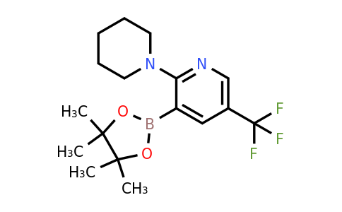 2-(Piperidin-1-YL)-3-(4,4,5,5-tetramethyl-1,3,2-dioxaborolan-2-YL)-5-(trifluoromethyl)pyridine