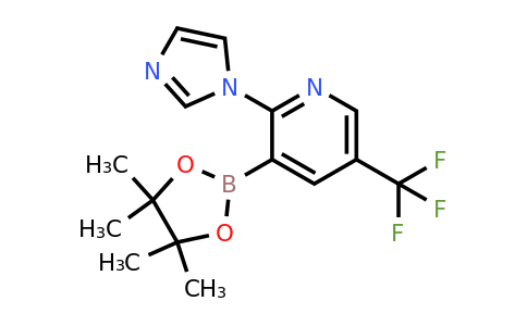 2-(Imidazol-1-YL)-3-(4,4,5,5-tetramethyl-1,3,2-dioxaborolan-2-YL)-5-(trifluoromethyl)pyridine