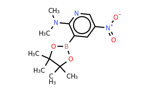 N,N-dimethyl-5-nitro-3-(4,4,5,5-tetramethyl-1,3,2-dioxaborolan-2-YL)pyridin-2-amine