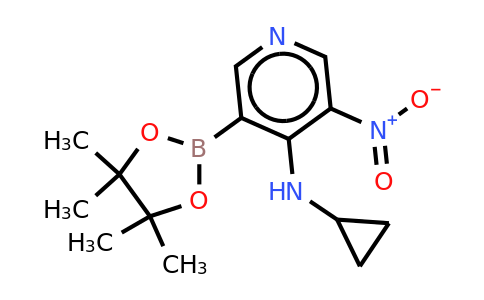 N-cyclopropyl-3-nitro-5-(4,4,5,5-tetramethyl-1,3,2-dioxaborolan-2-YL)pyridin-4-amine