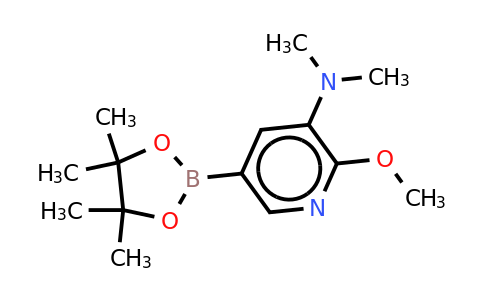 2-Methoxy-N,n-dimethyl-5-(4,4,5,5-tetramethyl-1,3,2-dioxaborolan-2-YL)pyridin-3-amine