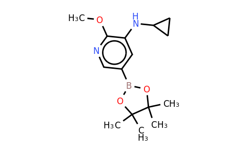 N-cyclopropyl-2-methoxy-5-(4,4,5,5-tetramethyl-1,3,2-dioxaborolan-2-YL)pyridin-3-amine