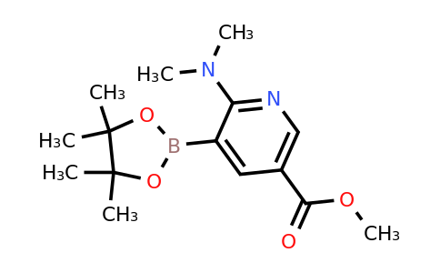 Methyl 6-(dimethylamino)-5-(4,4,5,5-tetramethyl-1,3,2-dioxaborolan-2-YL)nicotinate