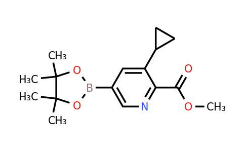 Methyl 3-cyclopropyl-5-(4,4,5,5-tetramethyl-1,3,2-dioxaborolan-2-YL)picolinate
