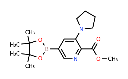 Methyl 3-(pyrrolidin-1-YL)-5-(4,4,5,5-tetramethyl-1,3,2-dioxaborolan-2-YL)picolinate