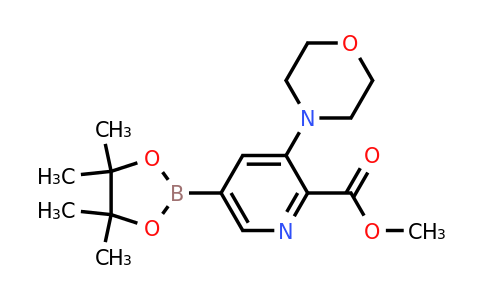 Methyl 3-morpholino-5-(4,4,5,5-tetramethyl-1,3,2-dioxaborolan-2-YL)picolinate