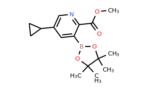 Methyl 5-cyclopropyl-3-(4,4,5,5-tetramethyl-1,3,2-dioxaborolan-2-YL)picolinate