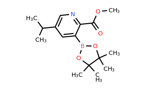 Methyl 5-isopropyl-3-(4,4,5,5-tetramethyl-1,3,2-dioxaborolan-2-YL)picolinate