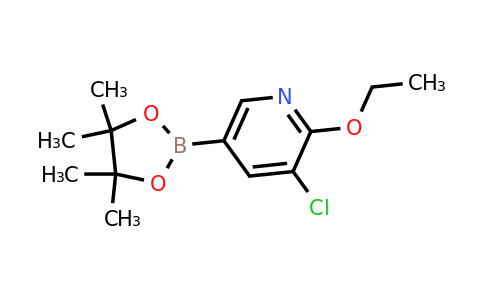 3-Chloro-2-ethoxy-5-(4,4,5,5-tetramethyl-1,3,2-dioxaborolan-2-YL)pyridine