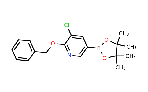2-(Benzyloxy)-3-chloro-5-(4,4,5,5-tetramethyl-1,3,2-dioxaborolan-2-YL)pyridine