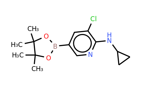 3-Chloro-N-cyclopropyl-5-(4,4,5,5-tetramethyl-1,3,2-dioxaborolan-2-YL)pyridin-2-amine