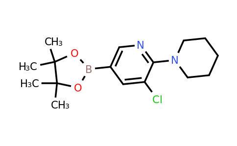3-Chloro-2-(piperidin-1-YL)-5-(4,4,5,5-tetramethyl-1,3,2-dioxaborolan-2-YL)pyridine