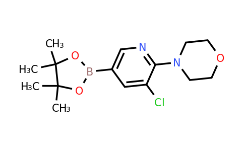 4-(3-Chloro-5-(4,4,5,5-tetramethyl-1,3,2-dioxaborolan-2-YL)pyridin-2-YL)morpholine