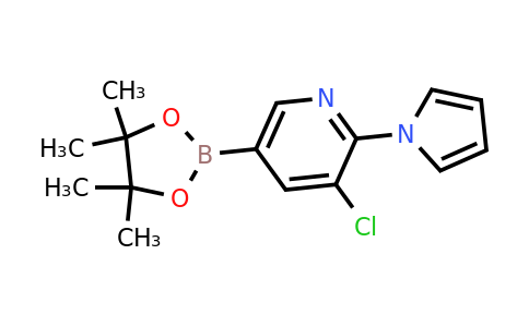 3-Chloro-2-(pyrrol-1-YL)-5-(4,4,5,5-tetramethyl-1,3,2-dioxaborolan-2-YL)pyridine