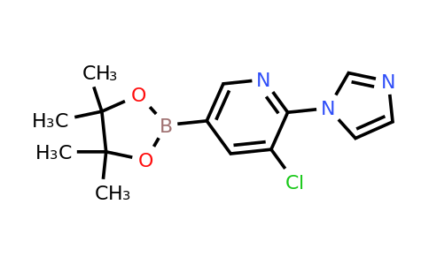 3-Chloro-2-(imidazol-1-YL)-5-(4,4,5,5-tetramethyl-1,3,2-dioxaborolan-2-YL)pyridine