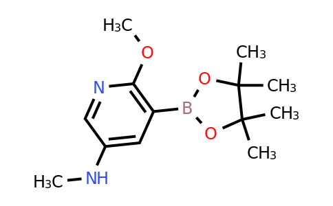 6-Methoxy-N-methyl-5-(4,4,5,5-tetramethyl-1,3,2-dioxaborolan-2-YL)pyridin-3-amine